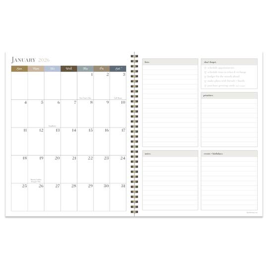 TF Publishing 2025-2026 Fleur de Lis Large Weekly/Monthly Planner